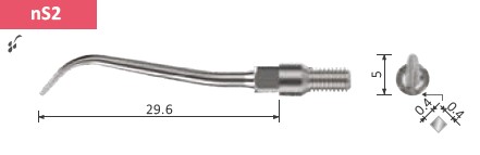 nS2 NSK compatible - Dental Air Scaler Tip