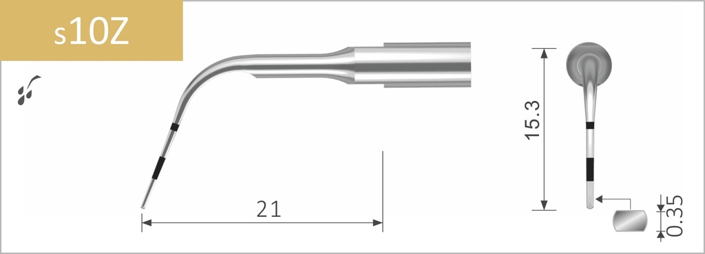 Dental Scaler Tip - Satelec compatible - s10Z