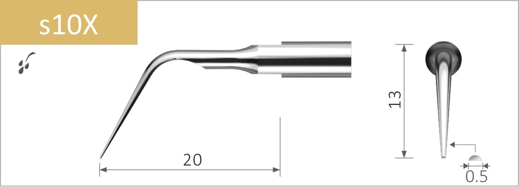 Dental Scaler Tip - Satelec compatible - s10X