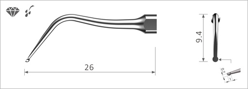 [xp-SBD1] Dental Scaler Tip - Satelec compatible - SBD1